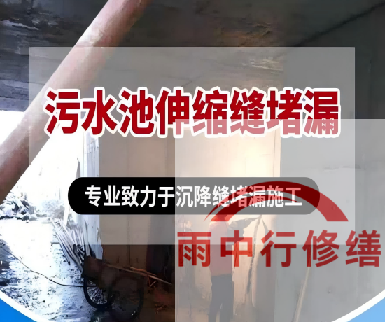 和平某污水处理厂钢筋混凝土池堵漏案例